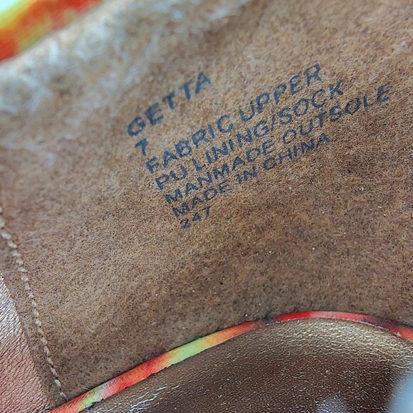 Madden Girl Getta Floral Print Fabric Heels Size 7 - Picture 7 of 7